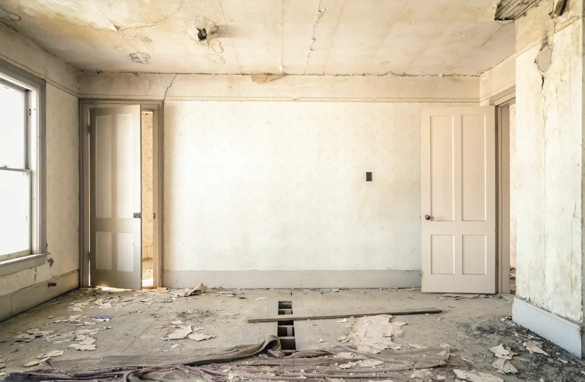 Waste disposal crew managing a cleanout project in Brices Creek