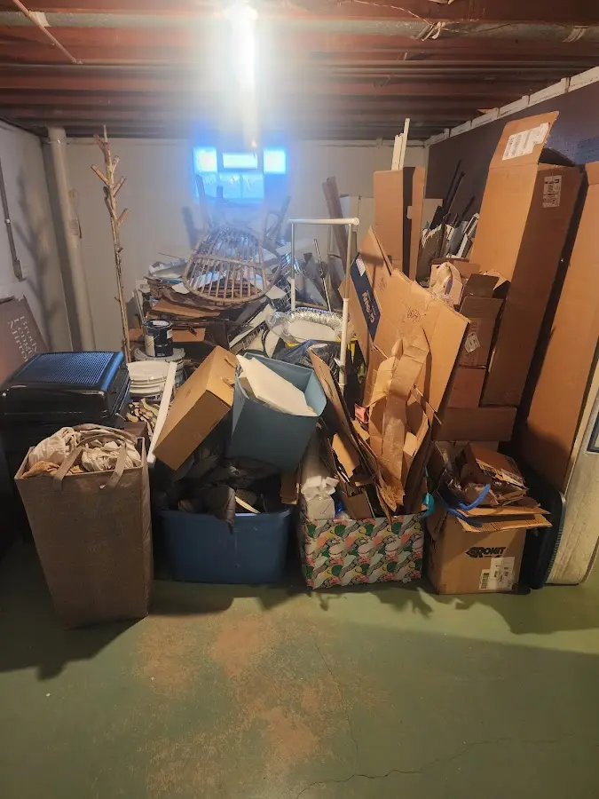 Roll-off dumpster container at job site for Concrete Dumpster Rental in Brices Creek